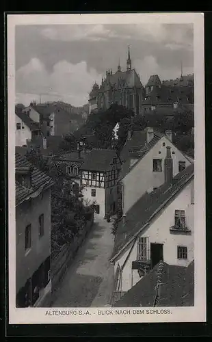 AK Altenburg /S.-A., Blick nach dem Schloss