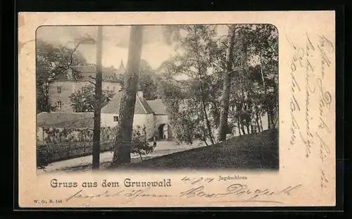 AK Berlin-Grunewald, Das Jagdschloss