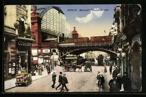 AK Berlin, Bahnhof Friedrichstrasse