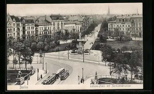 AK Berlin-Tiergarten, Lützow-Platz mit Herkulesbrunnen