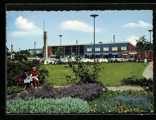 AK Recklinghausen, Hauptbahnhof mit Anlagen