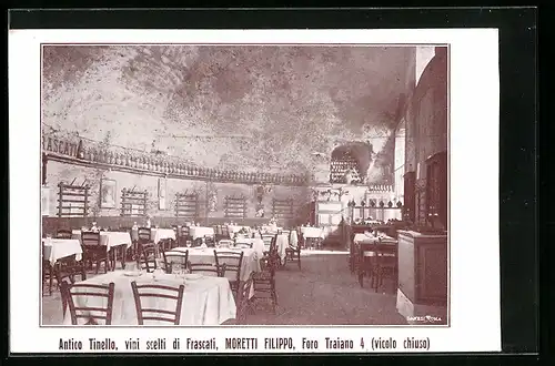 AK Roma, Antico Tinello, vini scelti di frascati, Moretti Filippo, Foro Traiano 4