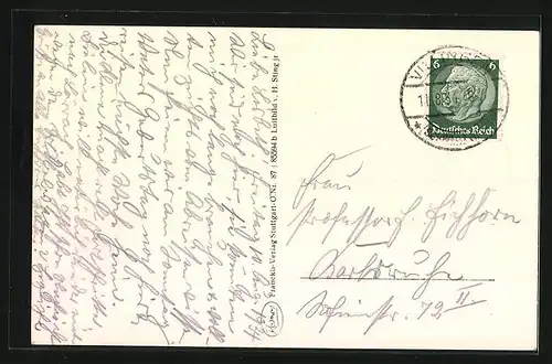 AK Villingen, Gesamtansicht, Flugzeugaufnahme