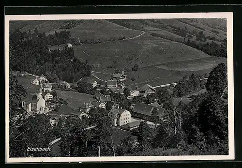 AK Eisenbach, Ortsansicht aus der Vogelschau