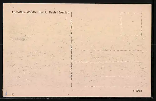 AK Waldbreitbach, Ortsansicht mit St. Josefshaus und Heilstätte Waldbreitbach