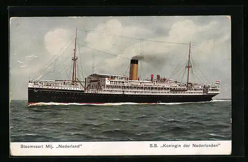AK Passagierschiff SS Koningin der Nederlanden