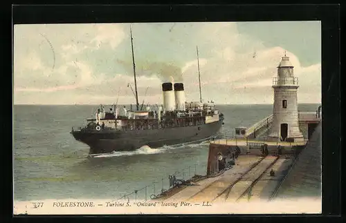 AK Folkestone, Turbine S Onward leaving Pier