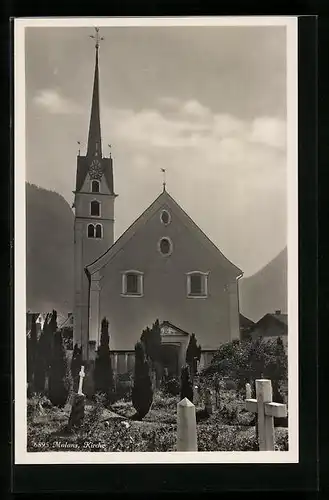 AK Malans, Kirche mit Friedhof