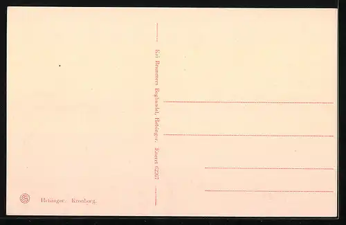 Künstler-AK Helsingor, Kronborg