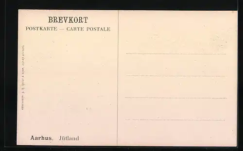 Künstler-AK Aarhus /Jütland, Panorama