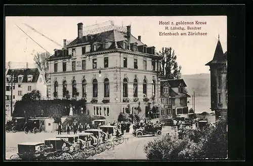 AK Erlenbach am Zürichsee, Hotel z. goldenen Kreuz