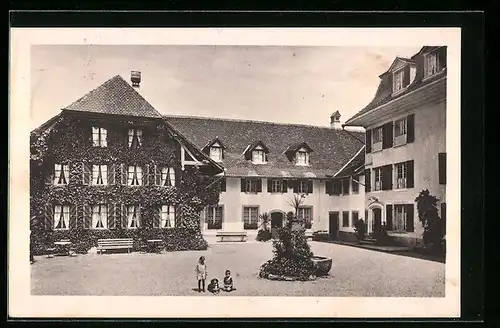 AK Stalden-Dorf i. E., Christl. Heim Schloss Hünigen