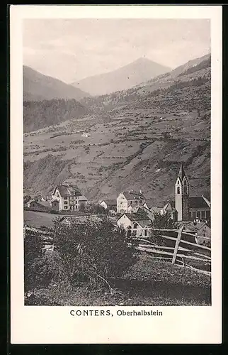 AK Conters, Oberhalbstein mit Kirche