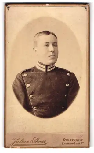 Fotografie Julius Stoess, Stuttgart, Einjährig-Freiwilliger Chevauleger in Gardeuniform