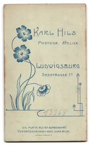 Fotografie Karl Hils, Ludwigsburg, Soldat in Uniform mit Bajonett und Portepee