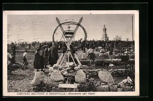 AK Redipuglia, Cimitero Militare, Monumento agli Alpini