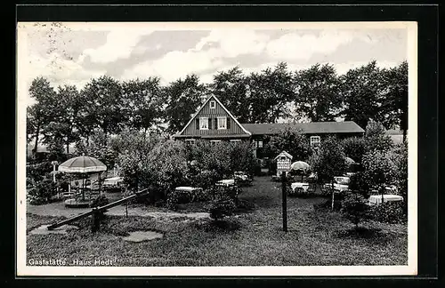 AK Schwelm, Gasthaus Haus Hedt, Garten