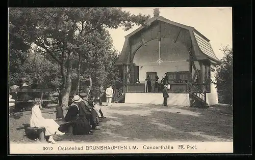 AK Brunshaupten i. M., Concerthalle mit Gästen