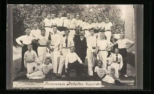 AK Ilshofen, Gruppenfoto Turnverein Ilsenhofen 1913