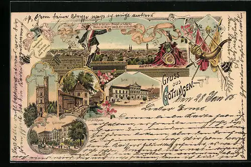 Lithographie Göttingen, Bismarckhaus, Aula, Auditorium