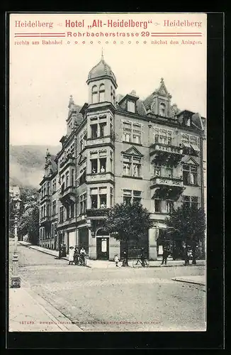 AK Heidelberg, Hotel Alt-Heidelberg, Rohrbacherstrasse 29