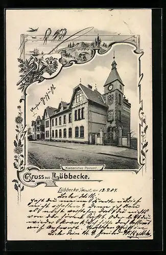 AK Lübbecke i. Westf., Kaiserliches Postamt