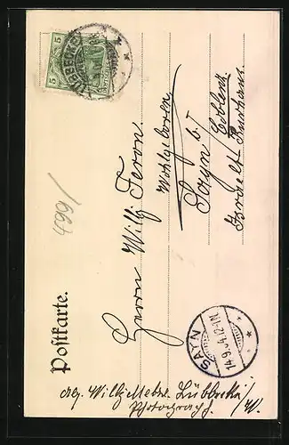 AK Lübbecke i. Westf., Kaiserliches Postamt