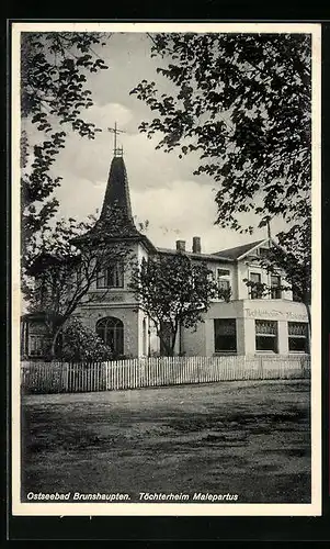 AK Brunshaupten, Ostseebad, Töchterheim Malepartus