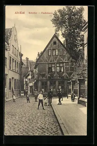 AK Alt-Kiel, Kieler Firmen-Schilder-Fabrik an der Faulstrasse am Kütertor