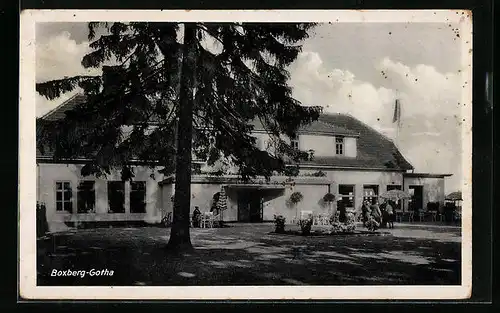 AK Boxberg-Gotha, Rennbahn-Gaststätte Inh. Erich Voges