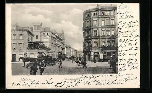 AK Mainz, Partie an der Ludwigstrasse