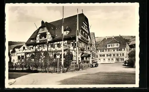 AK Alpirsbach im Schwarzwald, Hotel Löwen-Post