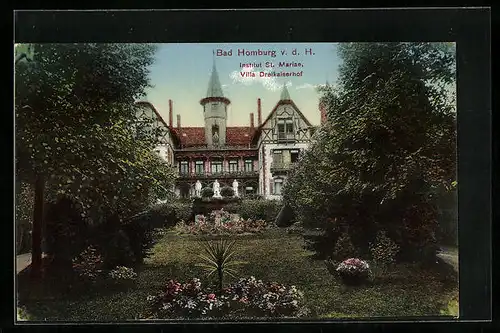 AK Bad Homburg v.d. Höhe, Institut St. Mariae, Villa Dreikaiserhof