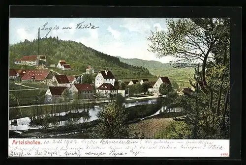 AK Artelshofen, Teilansicht mit Fluss