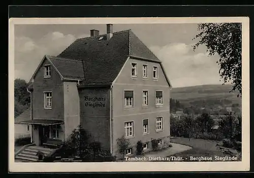 AK Tambach-Dietharz /Thür., Gasthaus Berghaus Sieglinde