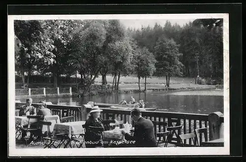 AK Auma /Thür., Cafe Sophienbad am Kesselsee