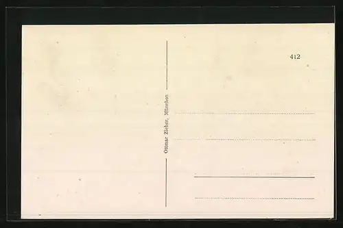 AK Murnau, Strassenpartie im Ort