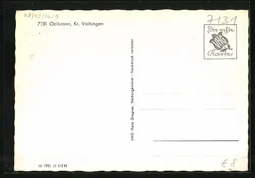 AK Oelbronn /Kreis Vaihingen, Ansichten aus dem Ort