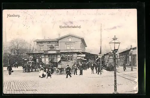 AK Hamburg-Klostertor, Ansicht Klosterthorbahnhof