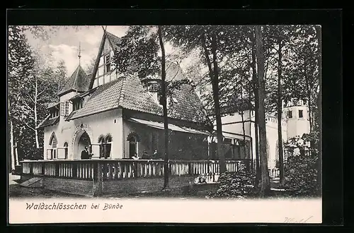 AK Bünde, Gasthaus Waldschlösschen