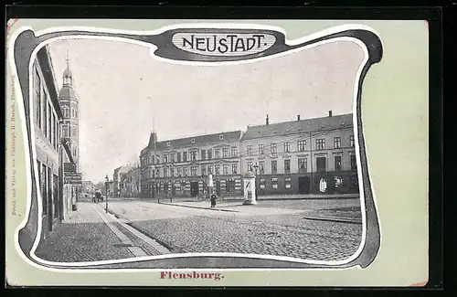 AK Flensburg, Partie in der Neustadt