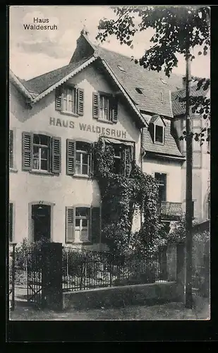 AK Bad Bertrich, Hotel Haus Waldesruh mit Garten