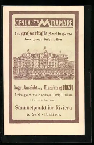 AK Genova, Hotel Miramare