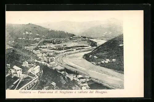 AK Genova, Panorama di Staglieno e vallata del Bisagno