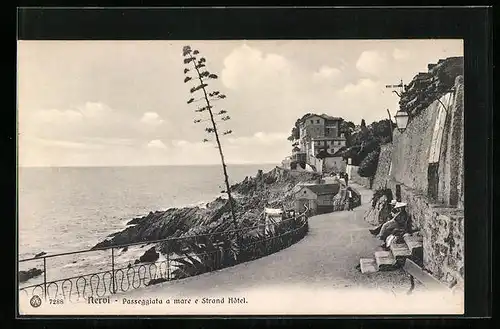 AK Nervi, Passeggiata a mare e Strand Hôtel