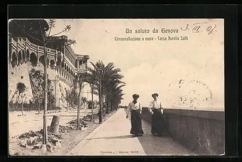 AK Genova, Circonvallazione a mare, Corso Aurelio Saffi