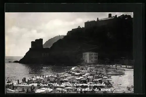 AK Monterosso al Mare, La Spezia, Cure antireumatiche la sabbia che risana