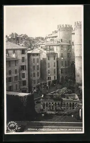 AK Genova, Casa di C. Colombo e Porta Soprana