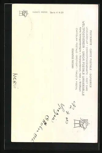 Künstler-AK Nervi, Panorama