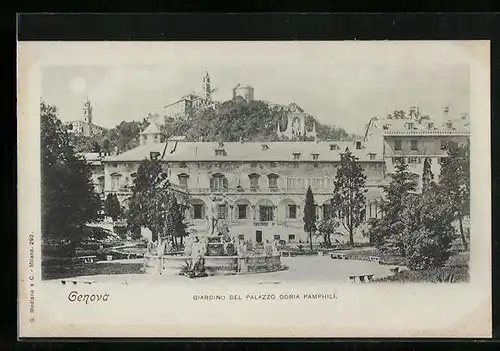 AK Genova, Giardino del Palazzo Doria Pamphili